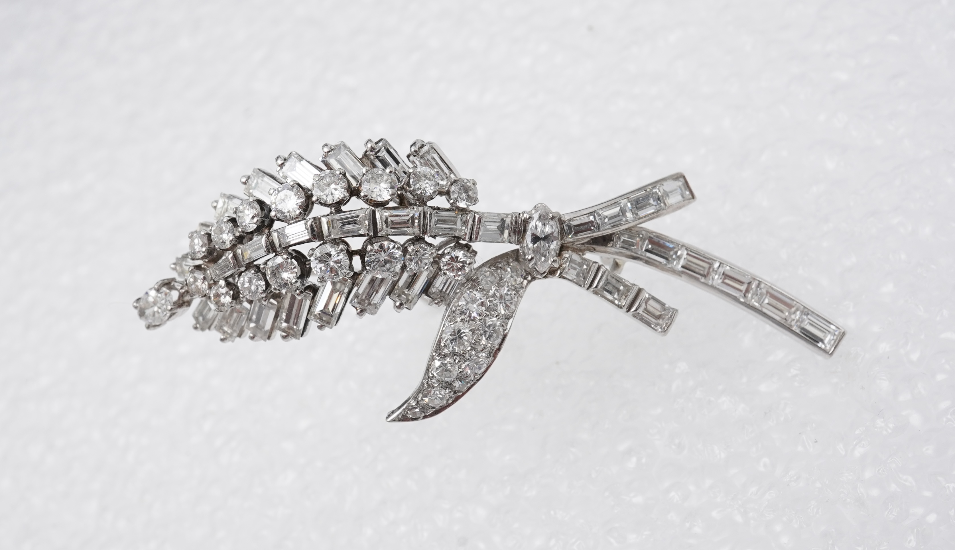A diamond brooch, 1960s